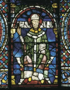 Glass And Enamelware Prints: UNITED KINGDOM. ENGLAND. Canterbury. Cathedral. Portrait of St. Thomas Becket
