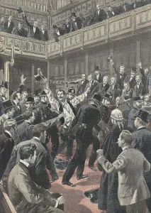 Violent Prints: United Kingdom. Violent clashes in the House of Commons