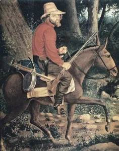 Shotgun Prints: United States (19th c.). Gold seeker in California