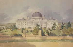 Images Dated 12th August 2009: United States Capitol Building in 1828