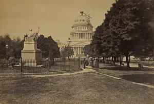 Construction Site Prints: United States Capitol Building in 1863