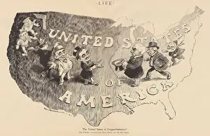 Drawings Prints: UNITED STATES OF GUGGENHEIMERICA? Cartoon by Willard H
