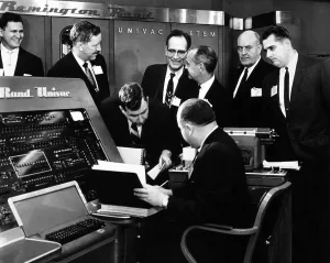 Computer Prints: Univac computer, 1960. Courtesy: CSU Archives/Everett Collection
