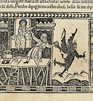 Woodcut Prints: Unknown artist, The Miracles of the Glorious Virgin Mary