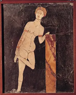 Model Prints: Unknown, Opus sectile floor panel in with Aphrodite