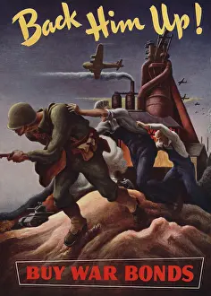 Patriotism Prints: Back him up!--Buy war bonds