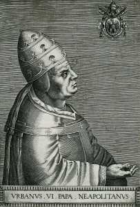 Woodcuts Prints: URBAN VI (1318-1389). Xylography
