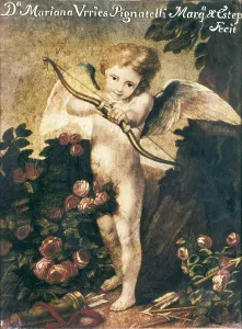 URRIES PIGNATELLI, Mariana (18th century-1806). Archer Love. 18th c. Oil on canvas. SPAIN. Madrid. St. Fernando Royal Academy Museum. AISA/Everett Collection**US SALES ONLY**