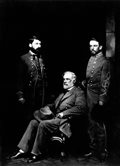 General Prints: U.S. Army General Robert E. Lee (center)
