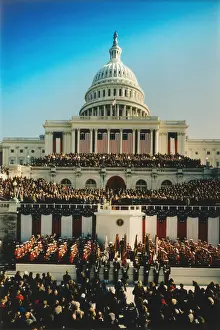 Lcgr1511 Prints: U.S. Capitol West Front during the Inauguration of President William Clinton