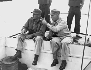 South Korea Prints: U.S. Commanders go ashore at Inchon
