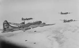 Air Force Prints: U.S. Far East Air Forces Bomber Command bomb North Korean enemy supply centers