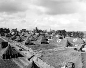 Treatment Prints: U.S. field hospital in Saint Hilaire Petitville east of Carentan