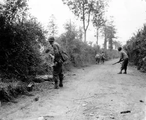 Corpse Prints: U.S. infantry fighting in the hedgerows of Normandy