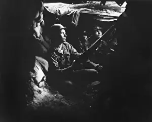 Bunker Prints: U.S. infantrymen near Heartbreak Ridge