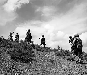 High Ground Prints: U.S. Marines met almost no opposition as they topped this hill in the Naktong River area