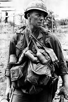 Images Dated 17th May 2007: A U.S. soldier with the U.S. 1st Cavalry