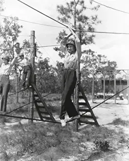 Nurses Prints: U.S. Women's Army Corps nurses in basic training