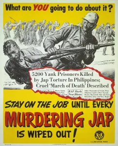 Guards Prints: U.S. World War 2 propaganda poster responding to Japanese brutality to prisoners of War
