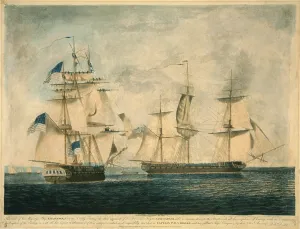 Jmgroup Prints: USS Chesapeake vs. HMS Shannon during the War of 1812