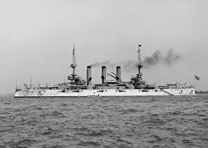 Imperialism Prints: U.S.S. Connecticut, flagship of the Great White Fleet