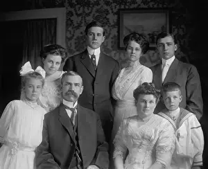 Mormons Prints: Utah Senator Reed Smoot with his family