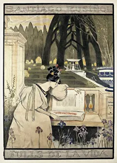 Sainttiago 1861 1931 Prints: UTRILLO, Miquel (1862-1934). Fulls de la vida (Pages of the Life)