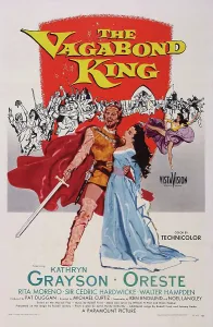 Knight Prints: THE VAGABOND KING, US poster art, from left: Oreste Kirkop, Kathryn Grayson, 1956