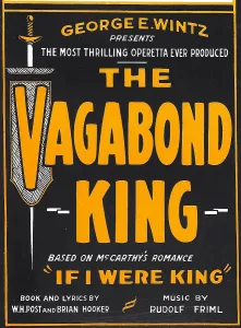 Shield Prints: THE VAGABOND KING, window card, 1930