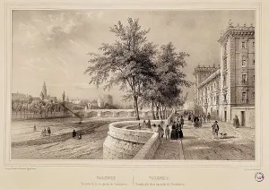Lhorta Prints: Valencia. Bank of Turia river. 19th c