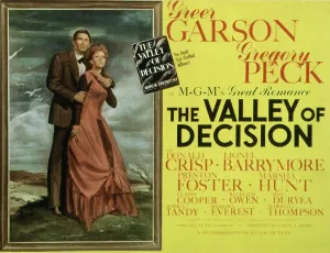 Greer Prints: THE VALLEY OF DECISION, Gregory Peck, Greer Garson, 1945