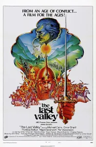 Omar Prints: THE LAST VALLEY, US poster art, from top: Omar Sharif, Michael Caine, 1971