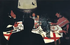 Feeding Prints: VALLOTTON, Flix (1865-1925). Dinner