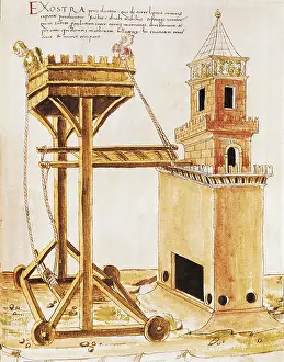 Watercolours Prints: VALTURIO, Roberto (1405-1475). De re militari