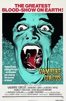 Fangs Prints: VAMPIRE CIRCUS, US poster art, 1972
