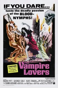 Vampire Prints: THE VAMPIRE LOVERS, US poster art, 1970
