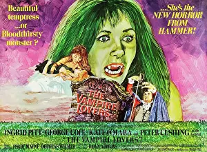 Grave Prints: THE VAMPIRE LOVERS, UK poster art, Ingrid Pitt, 1970