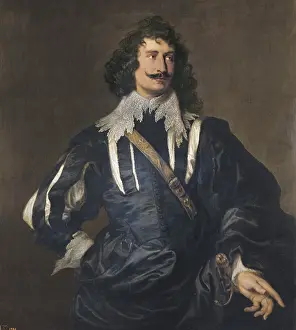 VAN DYCK, Sir Anthony (1599-1641). The Engraver Paul du Pont. 1635. Flemish engraver. Flemish art. Oil on canvas. SPAIN. Madrid. Prado Museum