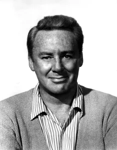 Open Collar Prints: VAN JOHNSON, wearing a sweater and striped shirt