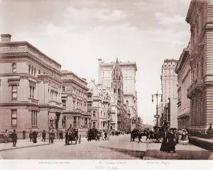 Vanderbilt Prints: Vanderbilt residences, St. Thomas Church
