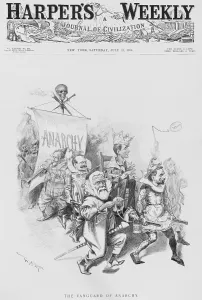 Eugene Prints: THE VANGUARD OF ANACHY, caricatures Eugene Debs