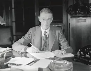 Office Prints: Vannevar Bush, was Chief of Scientific Research and Development, during World War 2