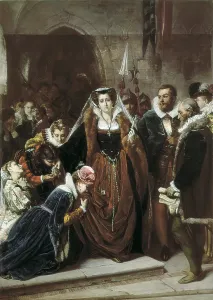 Conspiracy Prints: VANNUTELLI, Scipione (1834-1894). Mary Stuart goes to the scaffold. 1861