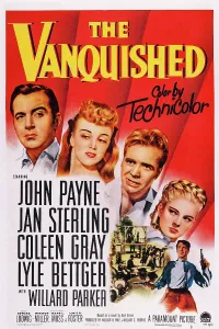 Lyle Prints: THE VANQUISHED, US poster art, from left: John Payne