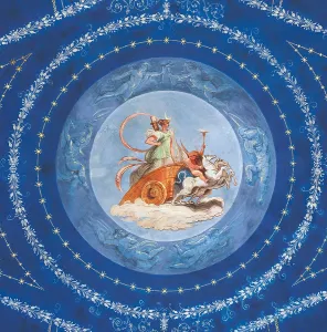 One Young Woman Only Prints: Vault of the Hall of Diana in Palazzo Gessi in Faenza Diana chariot (Allegory of the night)