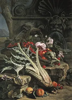 16th C Prints: Vegetables and Fruits. 16th c.I - XVIII