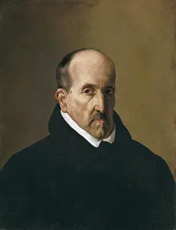 VELAZQUEZ, Diego Rodriguez de Silva (1599-1660). Don Luis de Gongora. ca. 1622. Baroque art. Oil on canvas. SPAIN. Madrid. Prado Museum