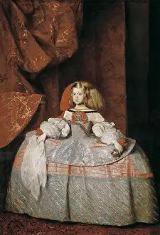 VELAZQUEZ, Diego Rodriguez de Silva (1599-1660). The Infanta Maria Marguerita. 1650. Baroque art. Oil on canvas. SPAIN. Madrid. Prado Museum
