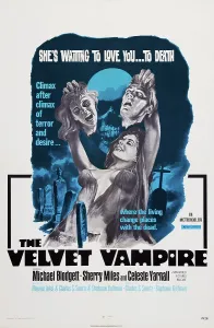 Celeste Prints: THE VELVET VAMPIRE, US poster, Celeste Yarnall (holding heads), 1971