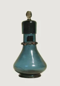 Container Prints: Venetian receptacle for perfume in blue crystal (16th - 17th c)